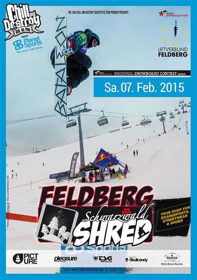 Snowboard, Text Feldberg Shred, 