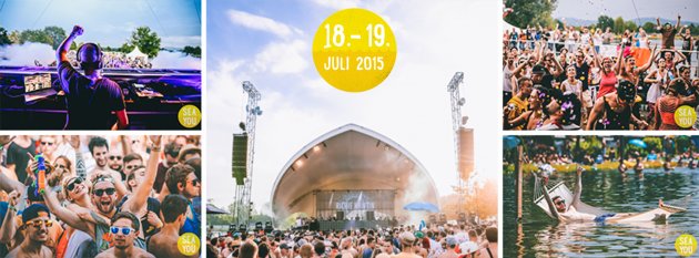 Bühne, Himmerl, Party, Feier, Menschen, See, Tunisee, Sea You Logo,